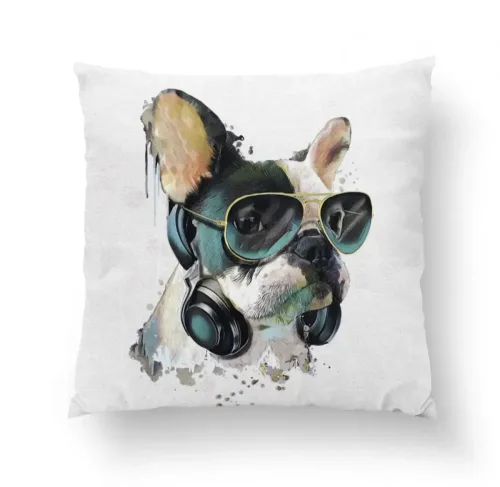 Hipster bulldog prémium párna