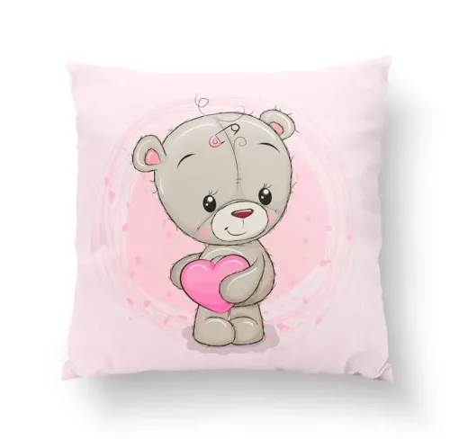 Teddy lány prémium párna