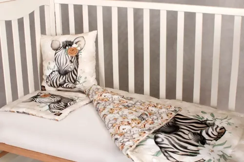 Bébi zebra prémium ágynemű szett
