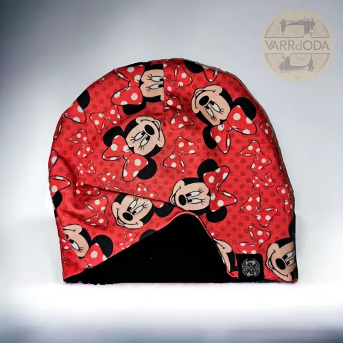 Piros minnie lezser sapka