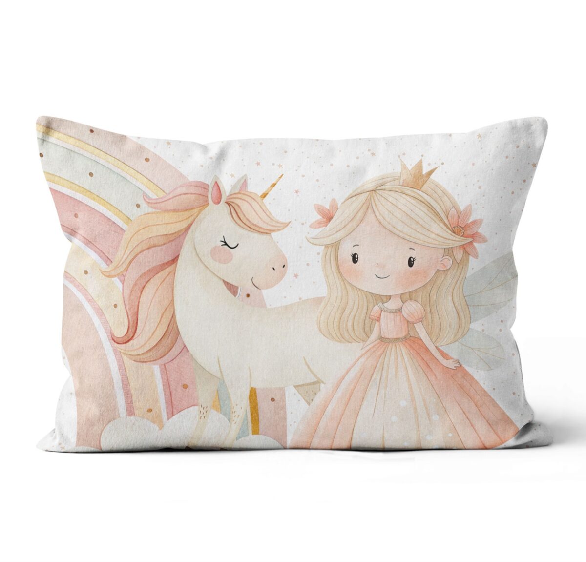 Királyság- hercegnő és unikornis alvó párna