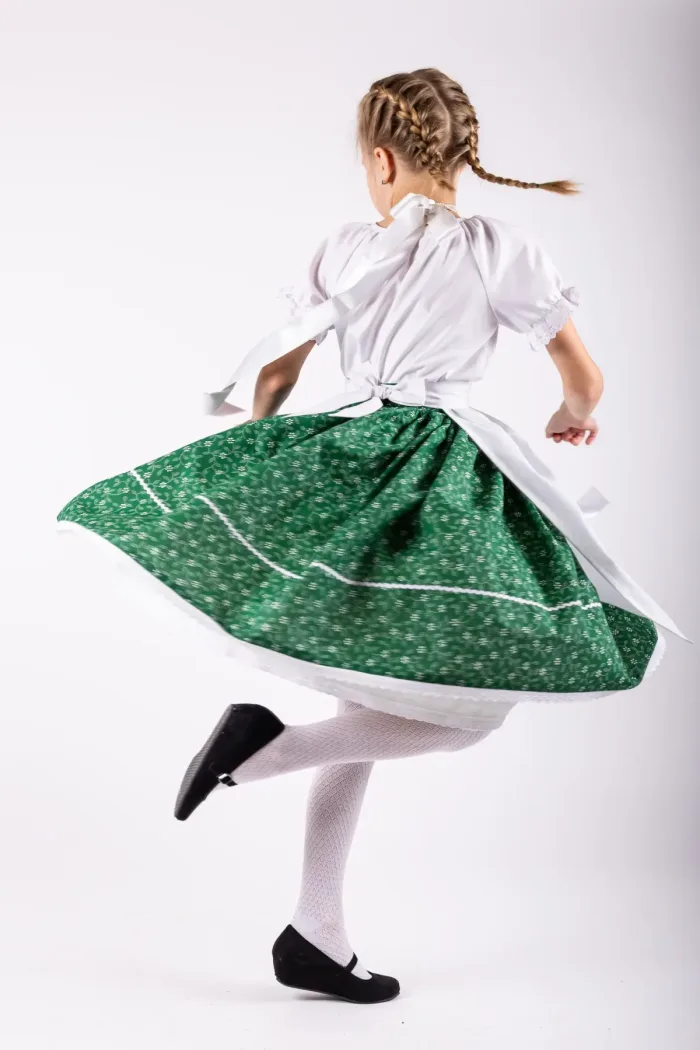 Zöld indás néptáncos szoknya - Image 5