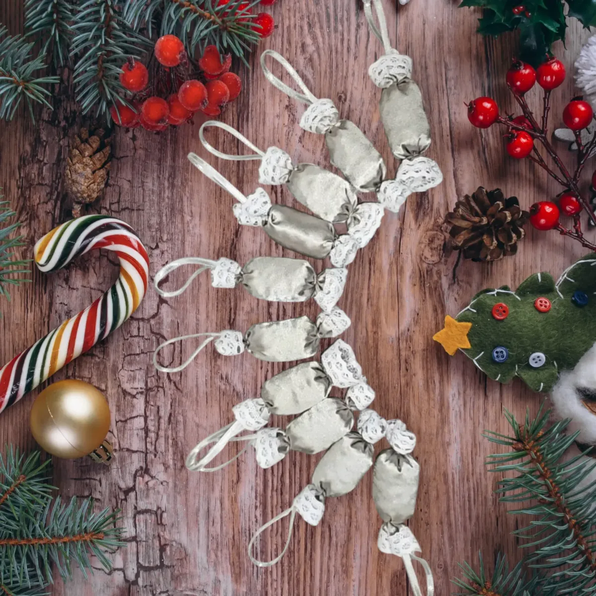 Textil szaloncukor több színben - Image 5