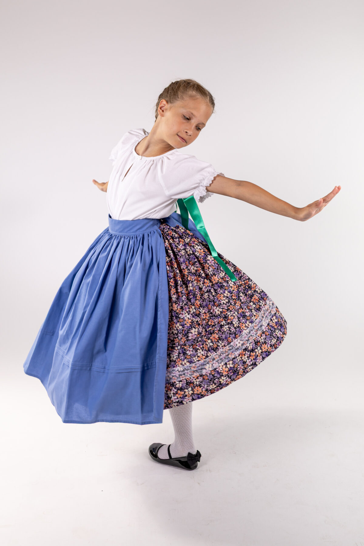 Farmer kék népi kötény - Image 4